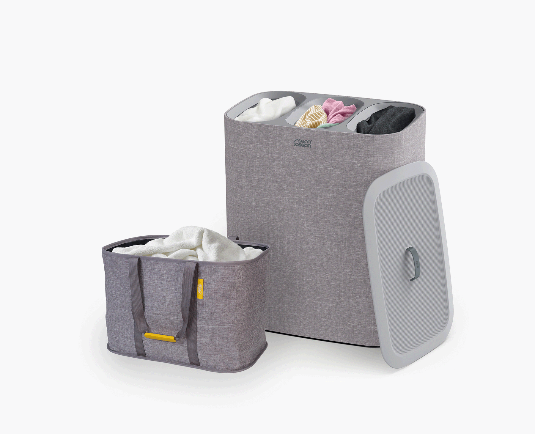 2-piece Grey Tota Trio 90L & Hold-All™ Max 55L Laundry Basket Set