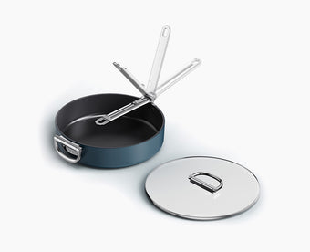 Space™ 28cm Non-stick Blue Saute Pan & Lid - 45042 - Image 1