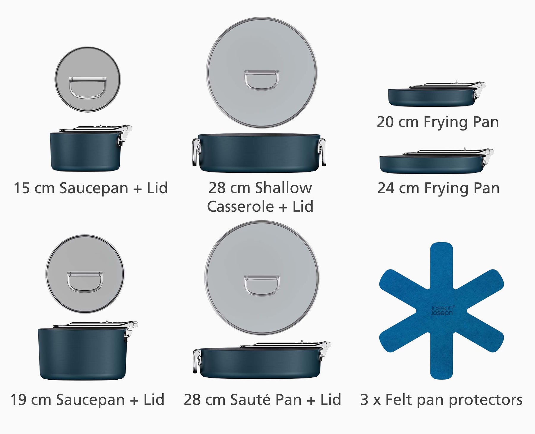 Space™ Non-stick 6-piece Cookware Set - 45050 - Image 7