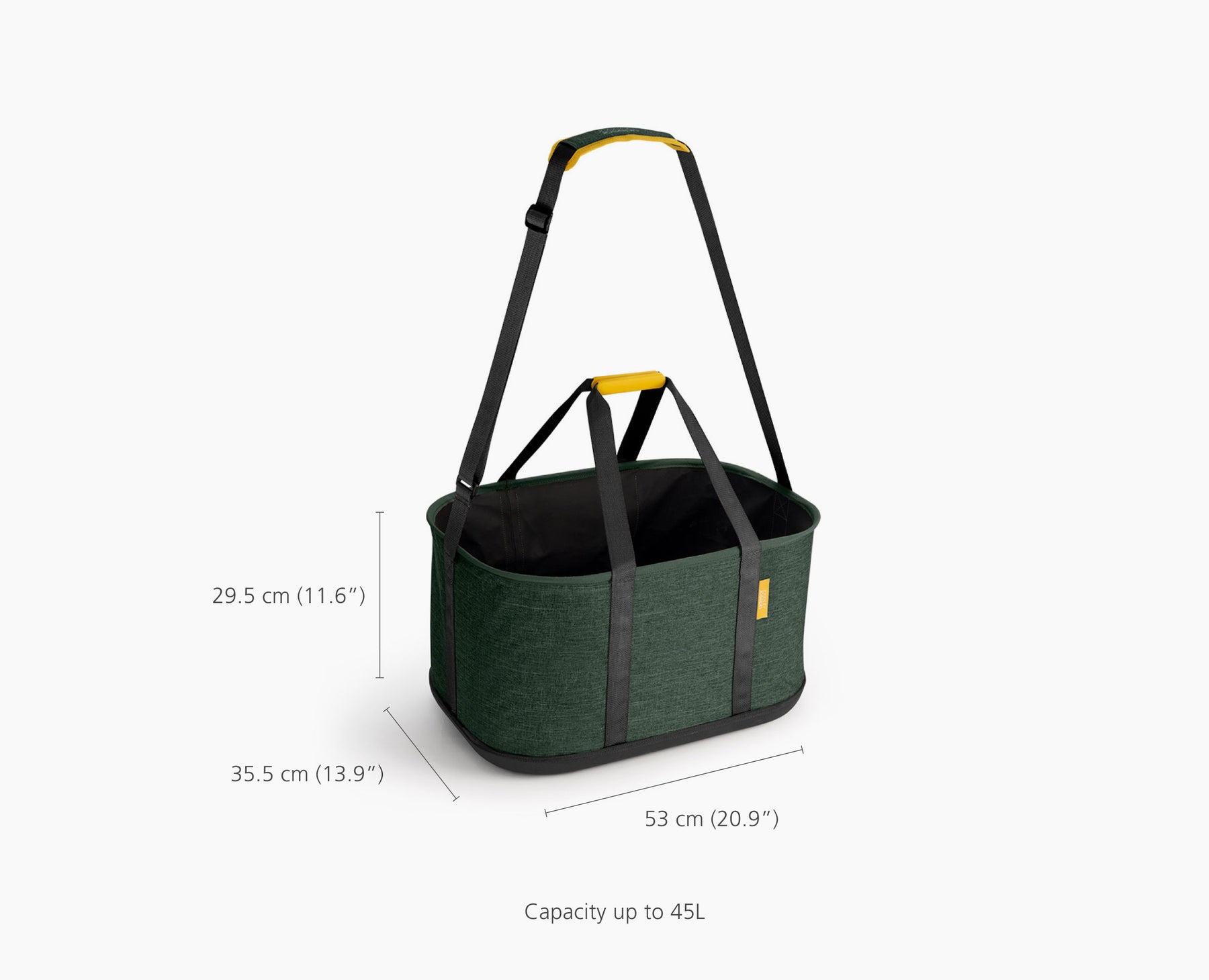 2-piece Hold-All 45L Outdoor Laundry Basket & Peg Set