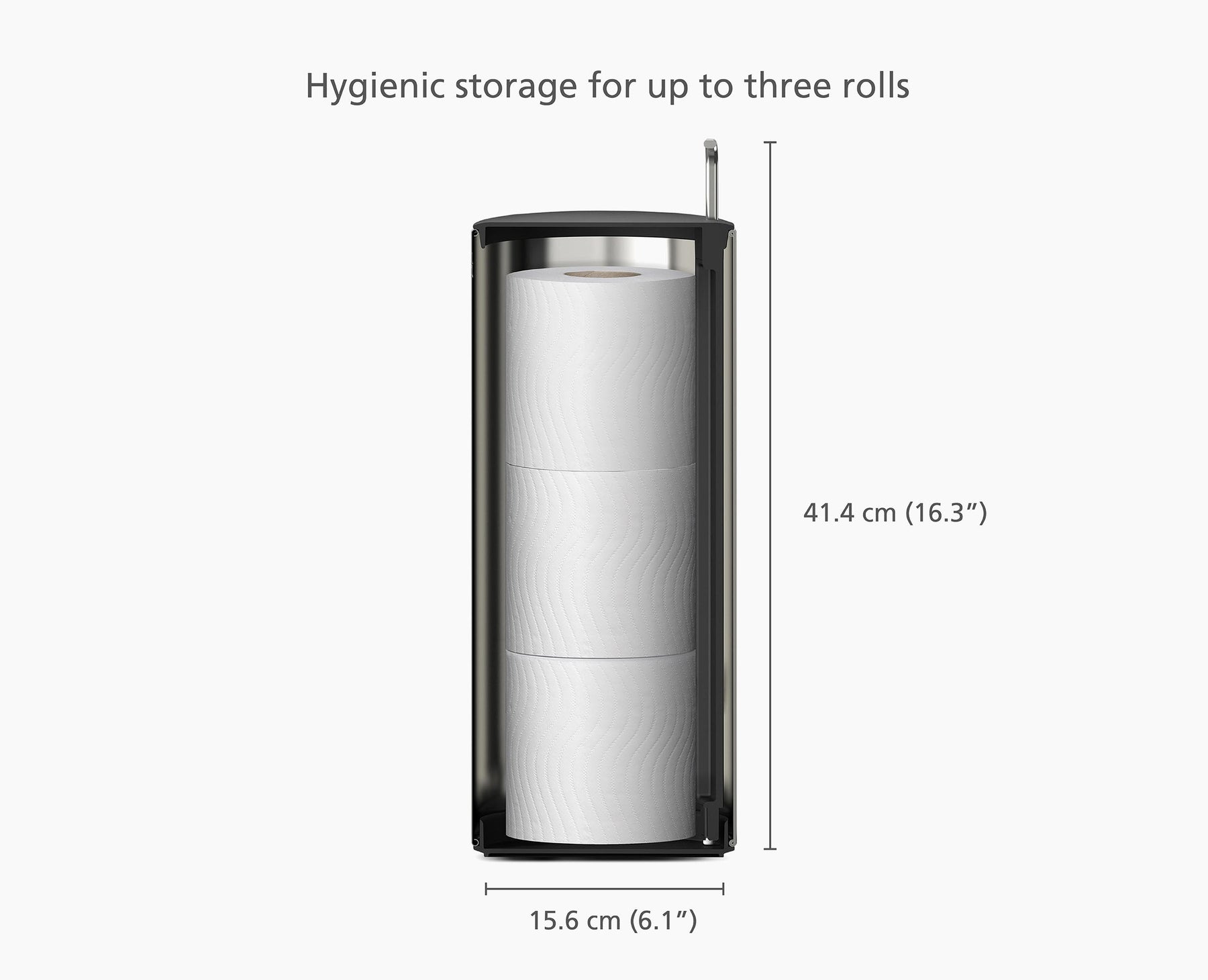 Easystore™ Luxe Concealed Toilet Roll Holder - 70593 - DIMS