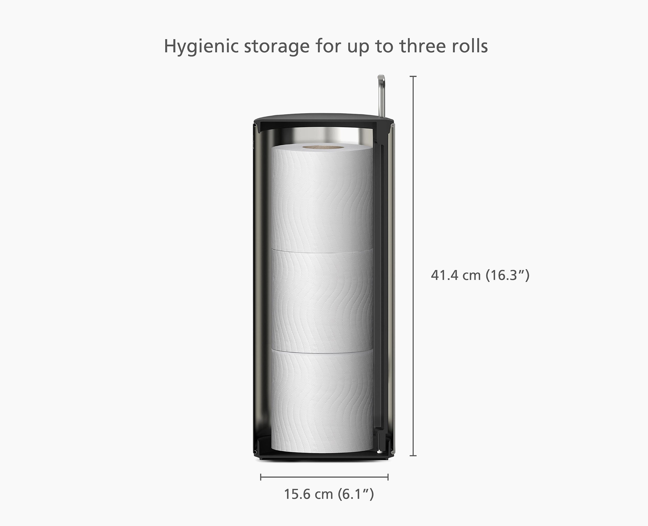 Easystore™ Luxe Concealed Toilet Roll Holder - 70593 - DIMS