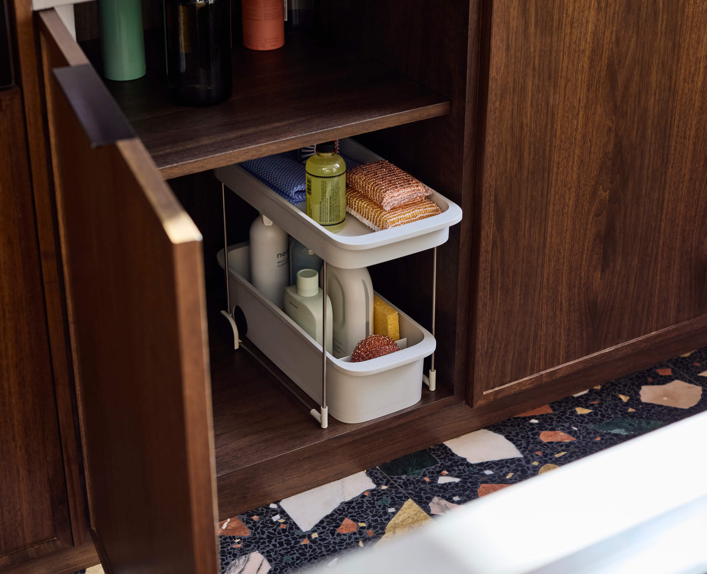 CupboardStore™ 2-Tier Easy-Access Storage Caddy