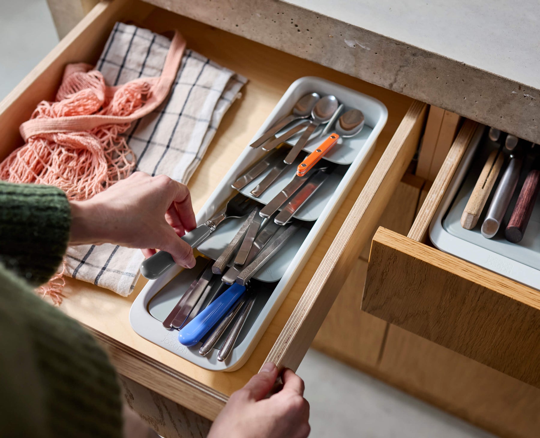 2-piece DrawerStore™ Cutlery & Knife Organiser Set