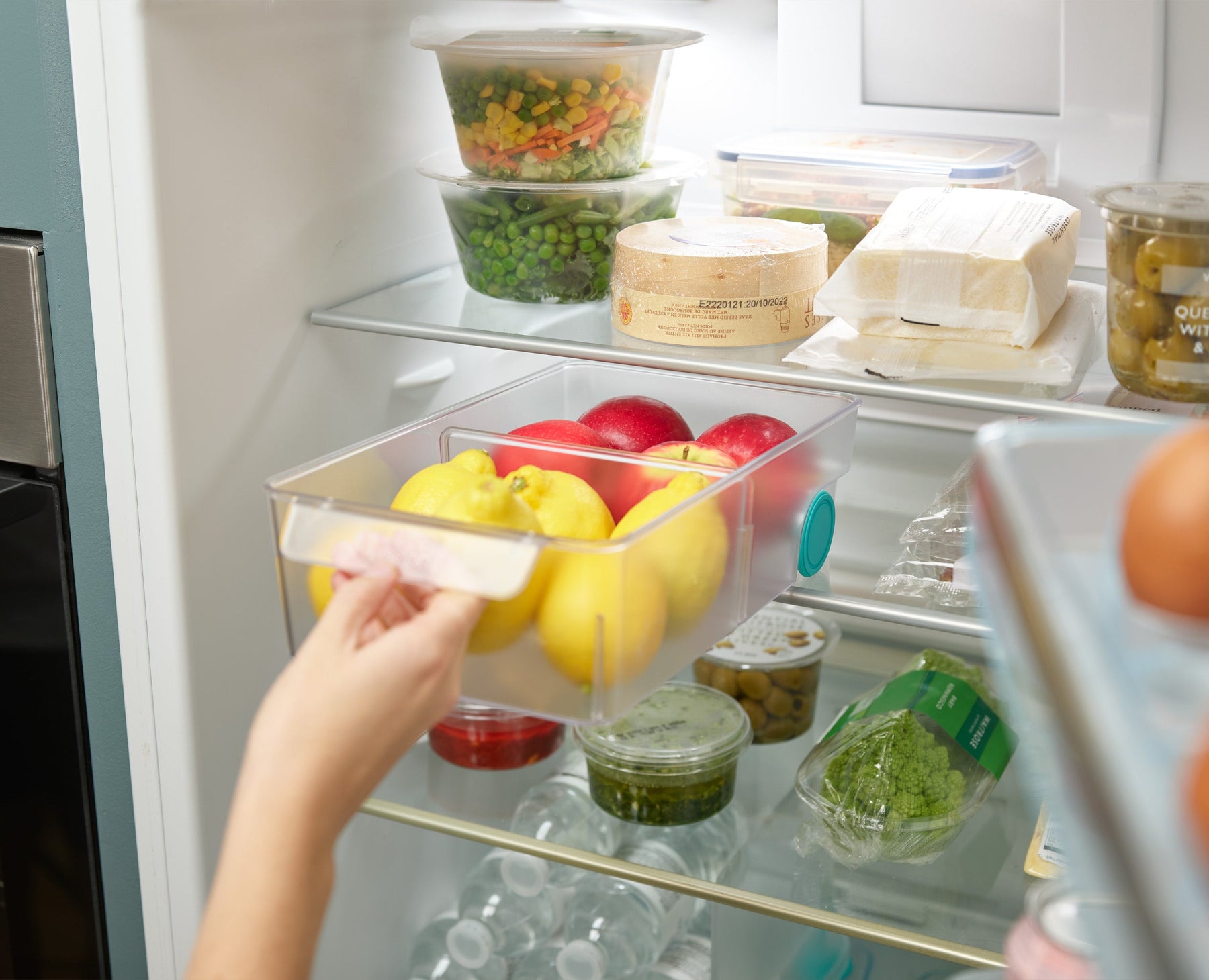 2-piece FridgeStore™ Clear Under-shelf Drawer & Storage Bin Set
