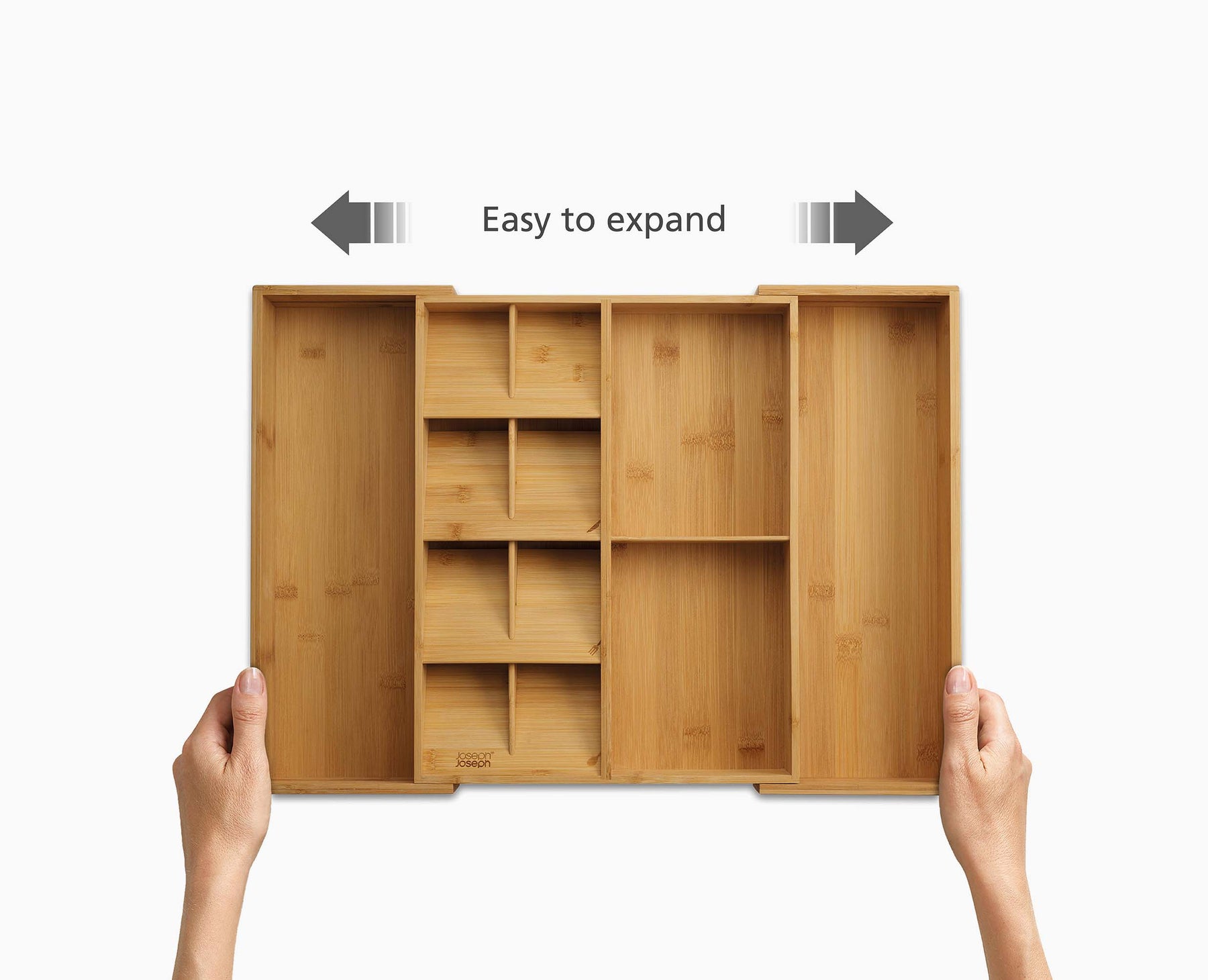 DrawerStore™ Bamboo Expanding Cutlery Organiser - 851696 - INFO