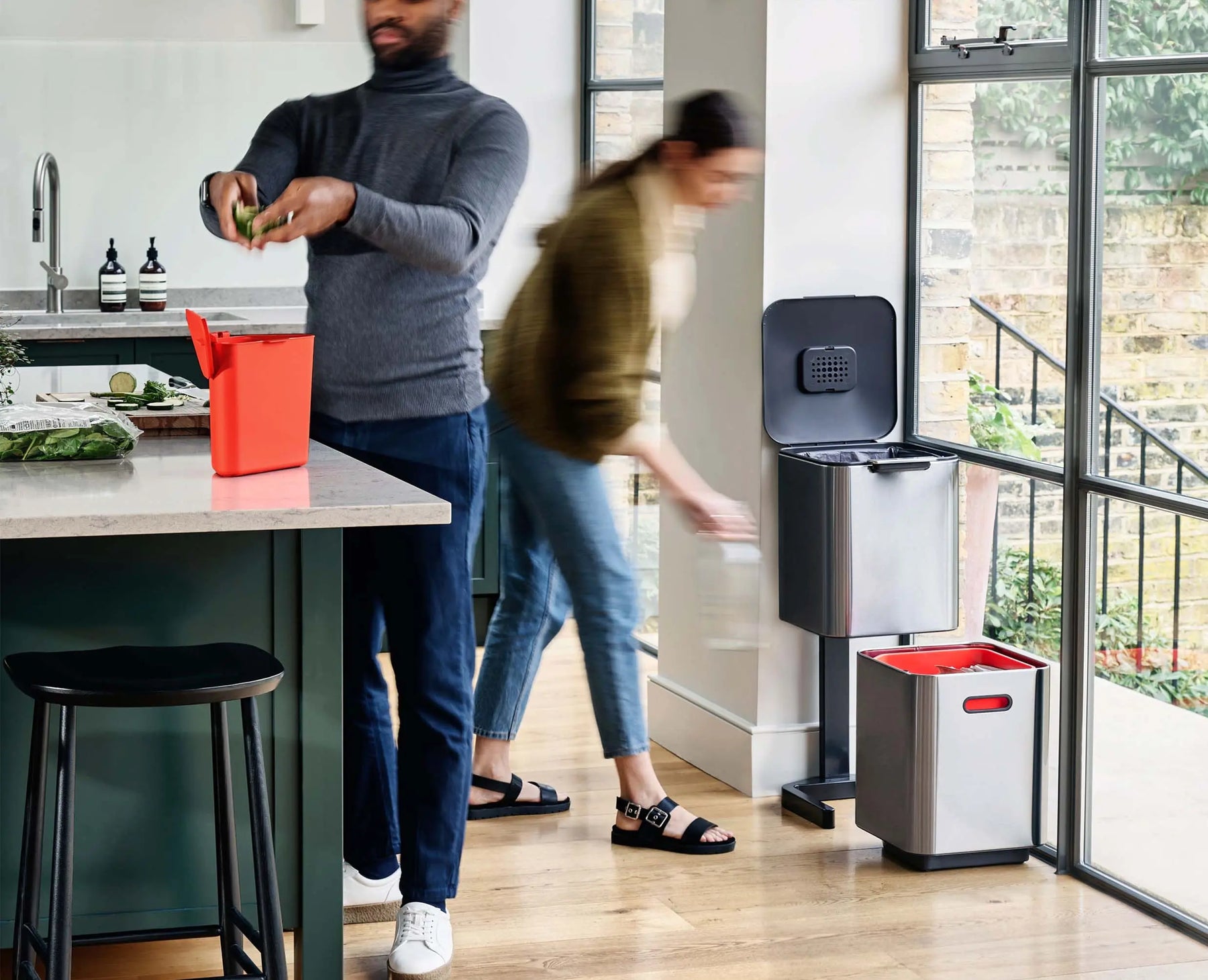 Totem Compact 40L Waste & Recycling Bin - 30063 - Image 3