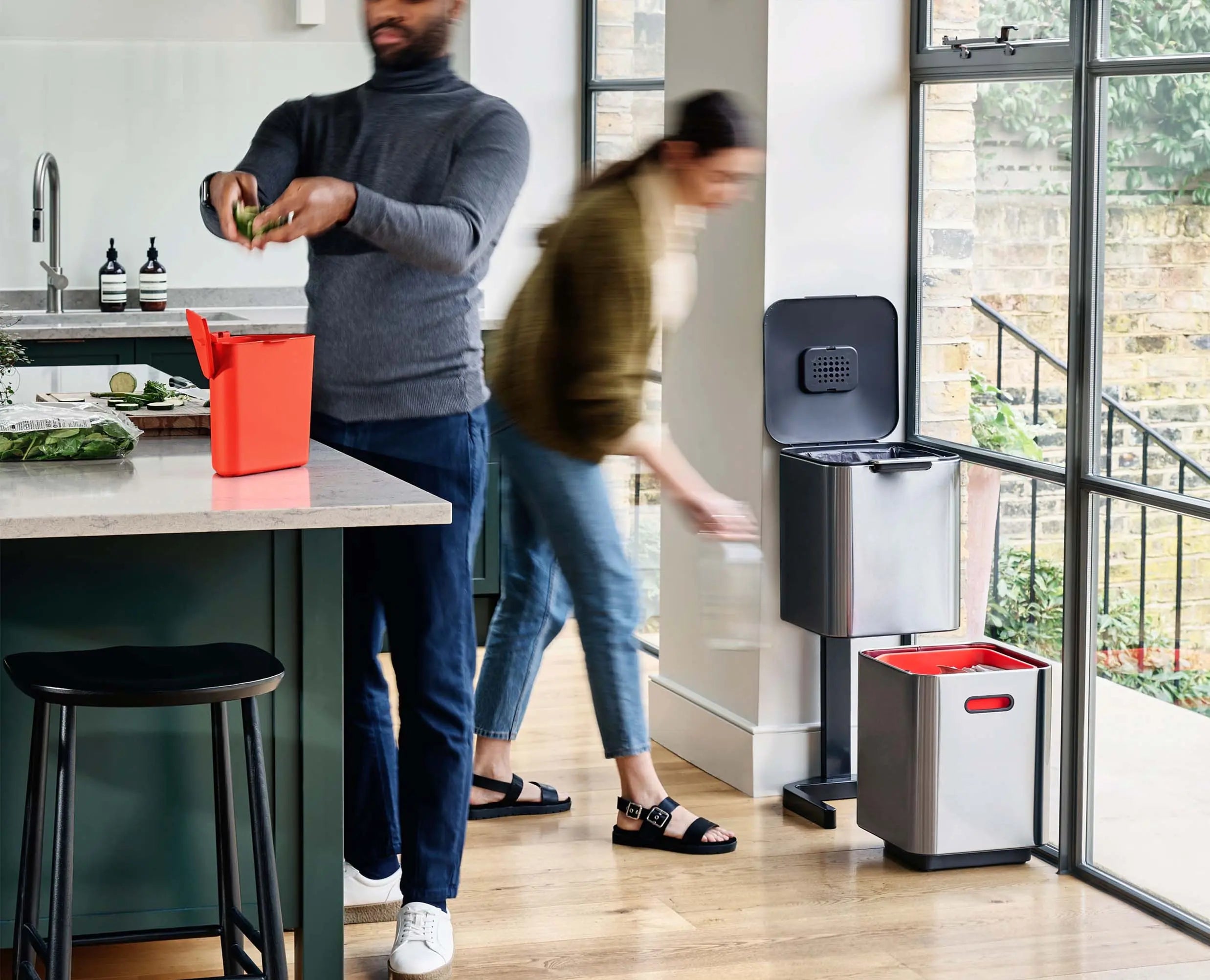 Totem Compact 40L Waste & Recycling Bin - 30063 - Image 3