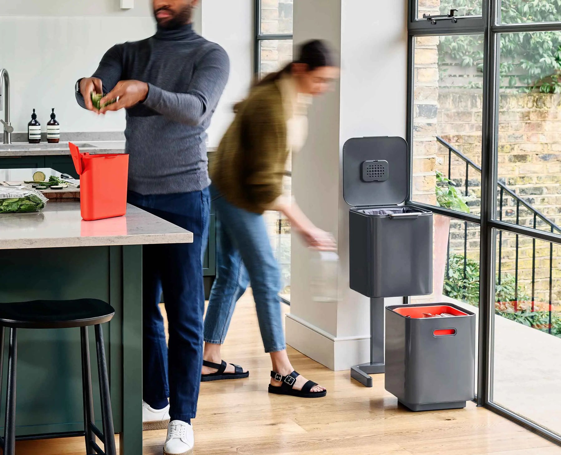 Totem Compact 40L Waste & Recycling Bin - 30065 - Image 3
