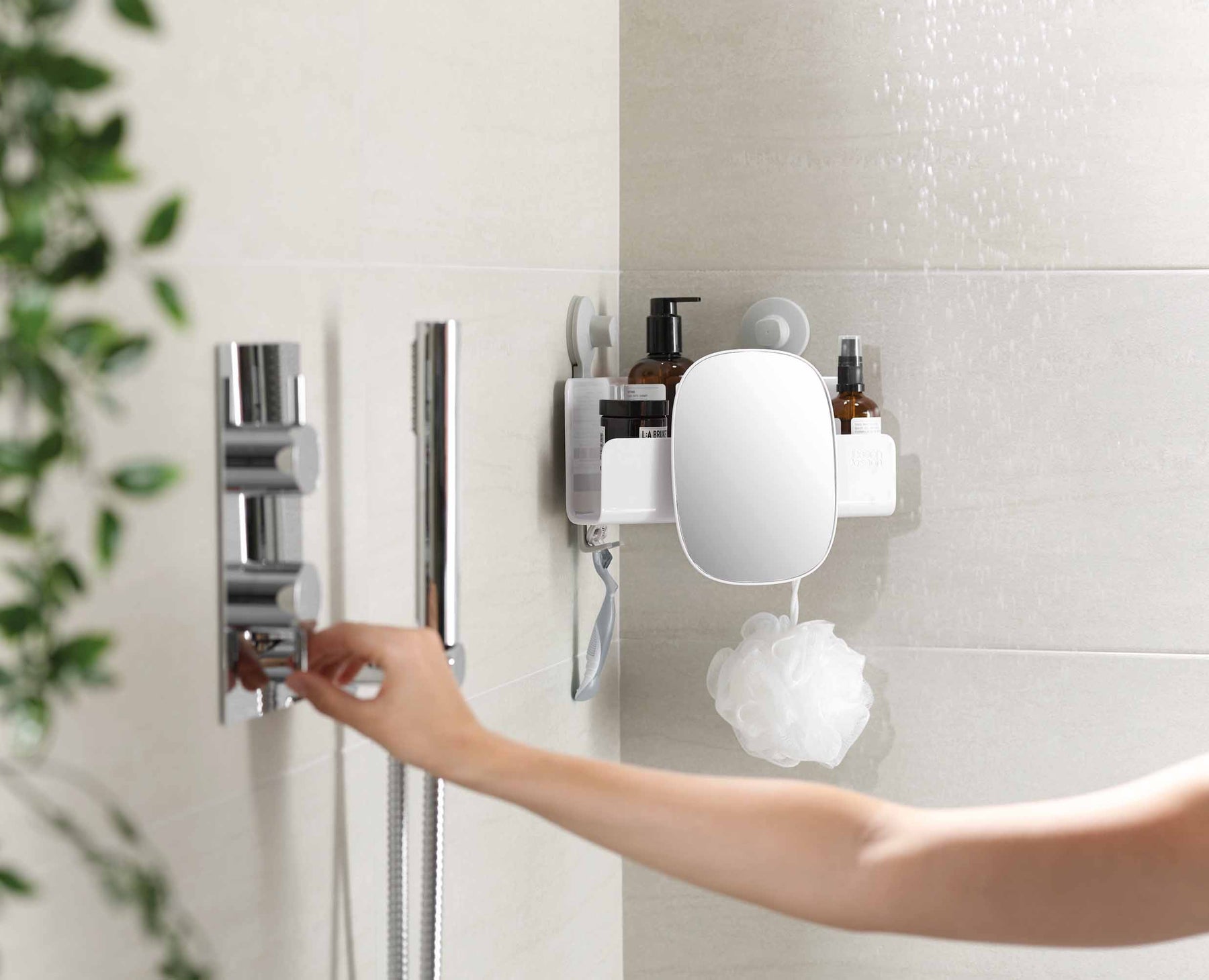 EasyStore™ Corner Shower Shelf with Removable Mirror - 70549 - Image 3