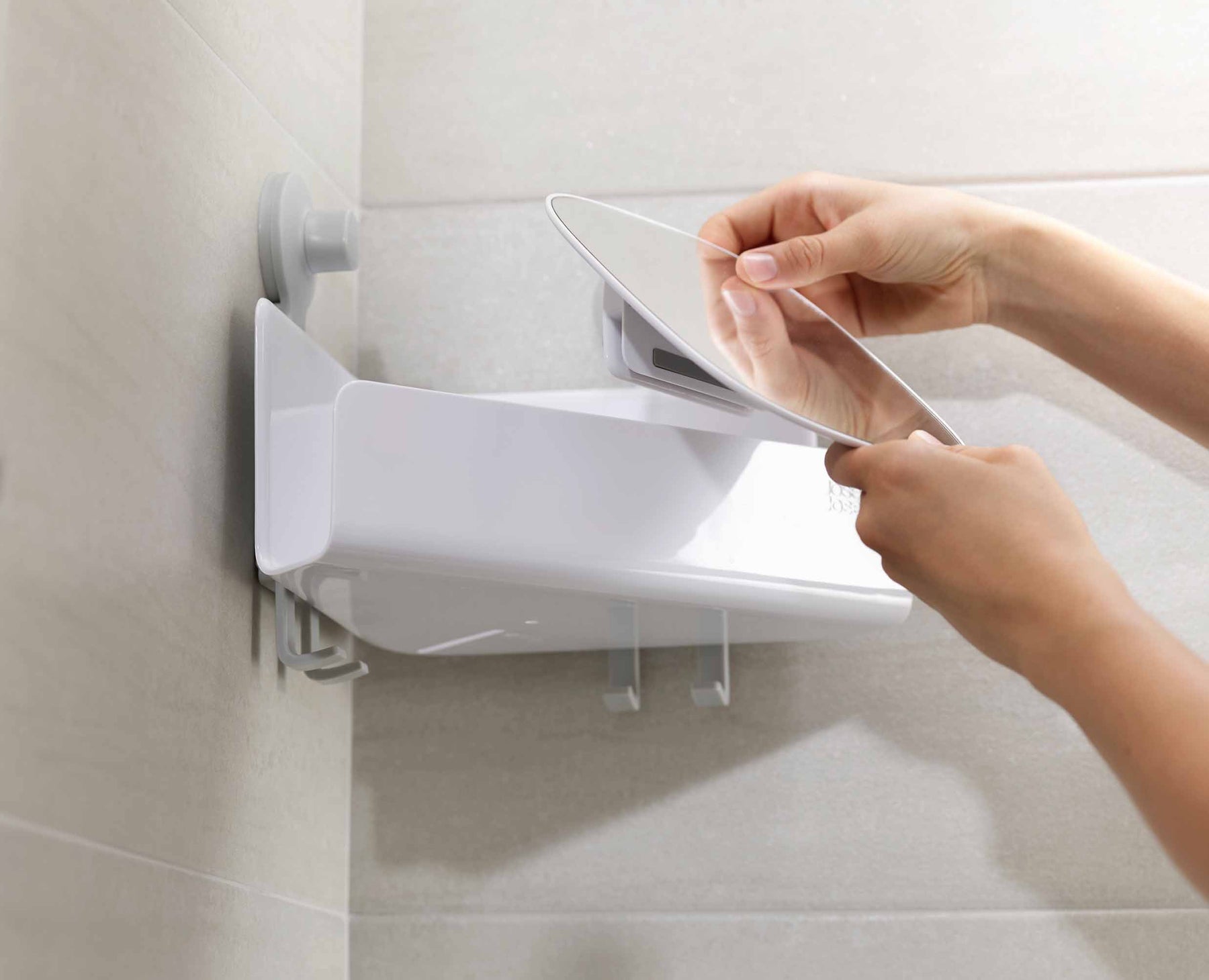 EasyStore™ Corner Shower Shelf with Removable Mirror - 70549 - Image 6