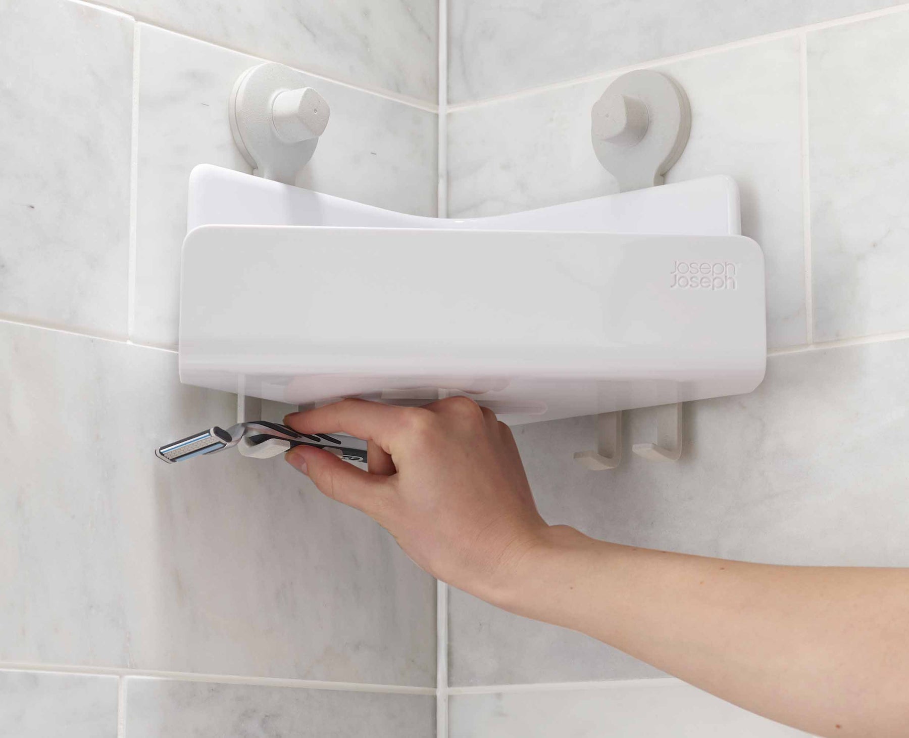EasyStore™ Corner Shower Shelf with Removable Mirror - 70549 - Image 7