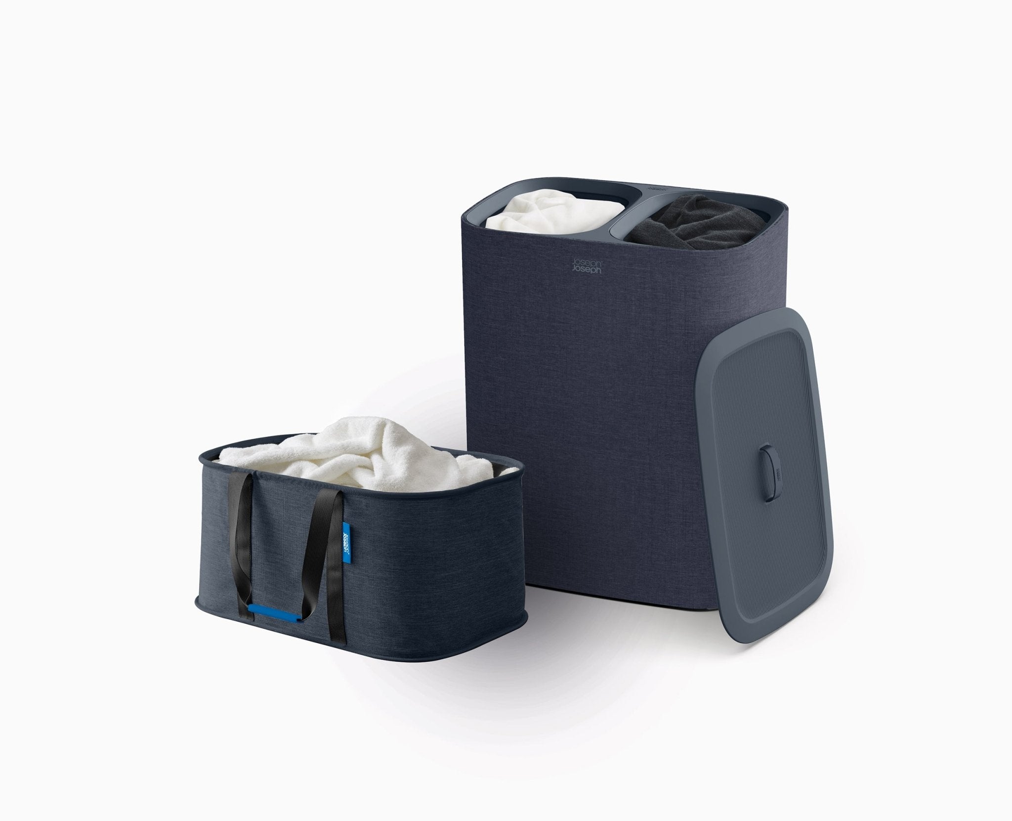 2-piece Black Tota 90L &amp; Hold-All™ 35L Laundry Basket Set