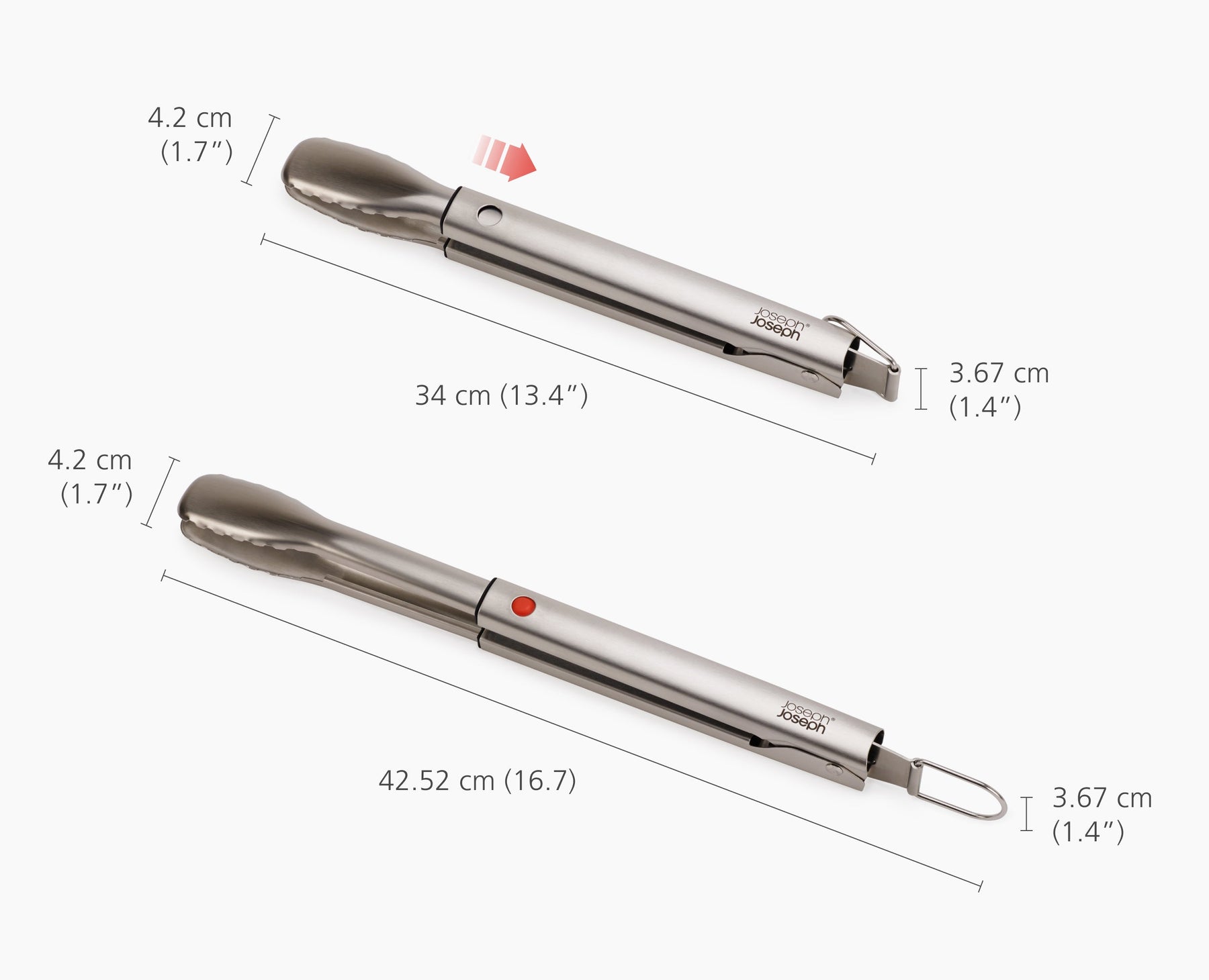 GrillOut 2-Piece Stainless-Steel BBQ Turner &amp; Tongs Set