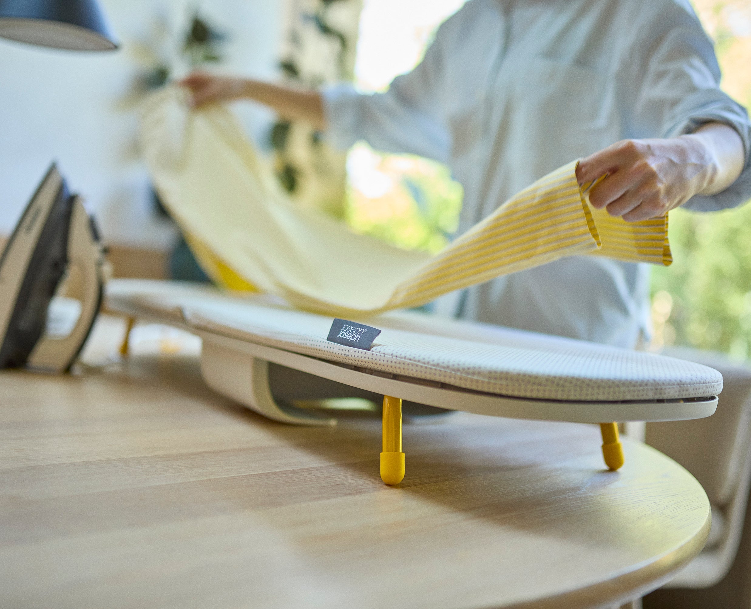 110cm Beige Large Folding Ironing Board | Joseph Joseph AU
