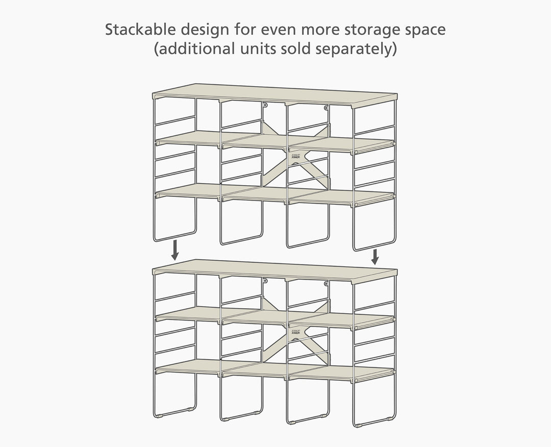 Adjustable Shoe Rack (Fits 12 Pairs) | Joseph Joseph AU