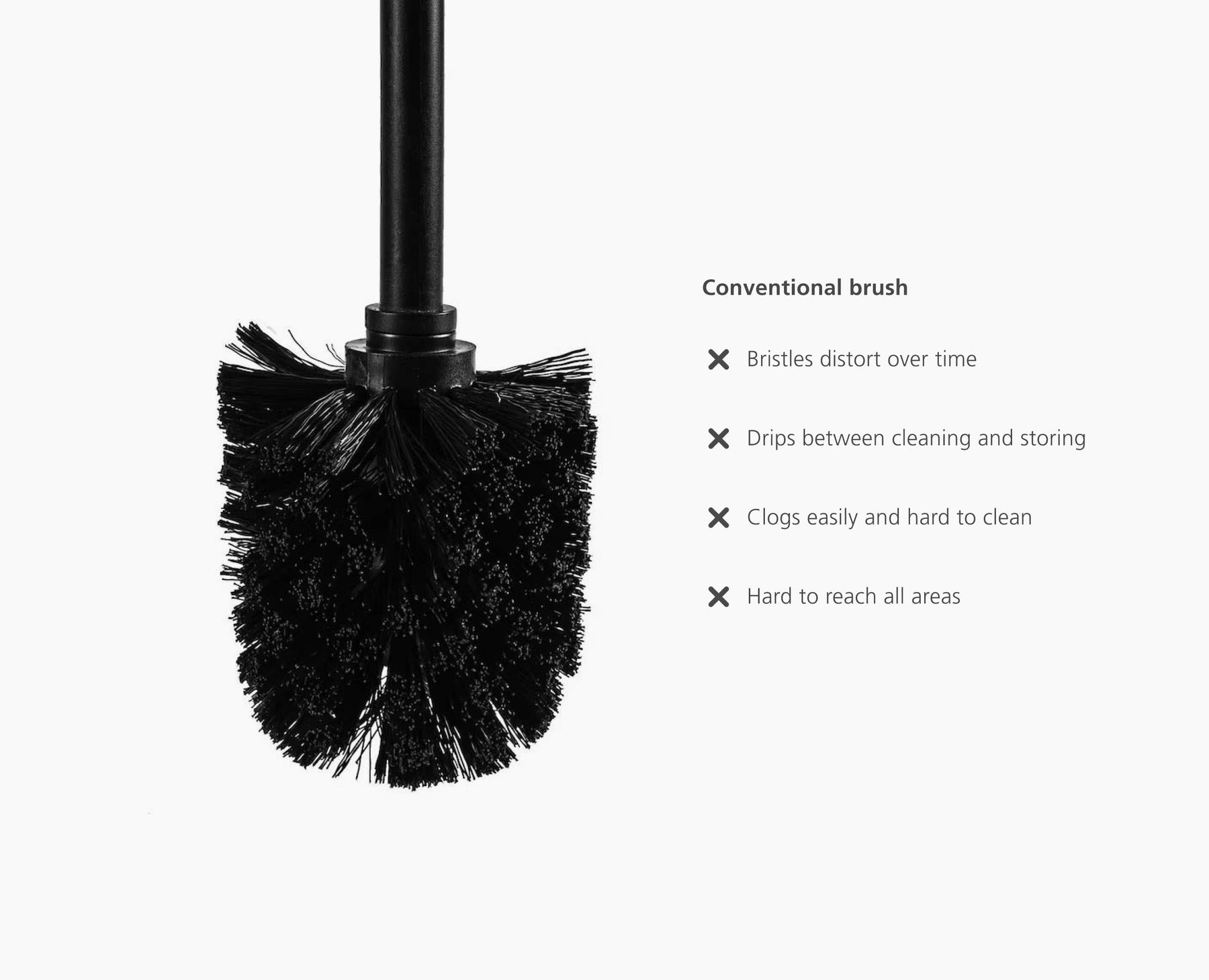 Flex™ 360 Lite Matt Black Toilet Brush