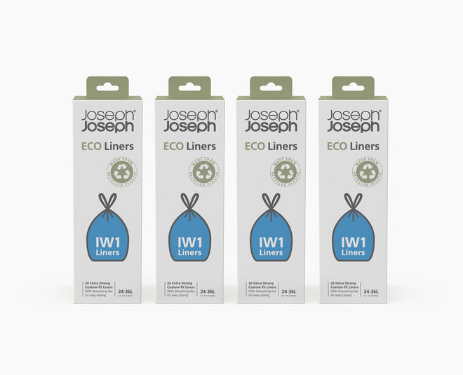 IW1 24-36L Grey Recycled Bin Liners - 4 pack - Image 1