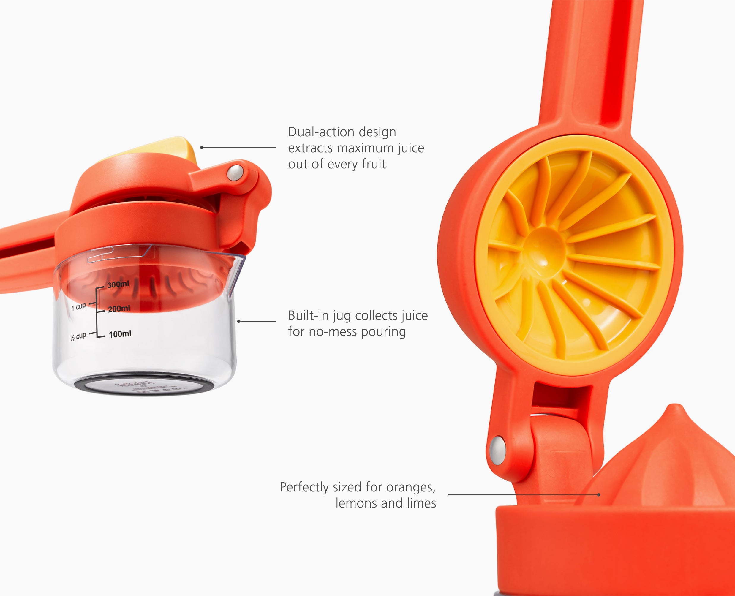 Citrus Press with Measuring Cup | Joseph Joseph AU