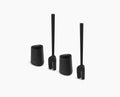Flex™ 360 Lite Pack of 2 Matt Black Toilet Brushes