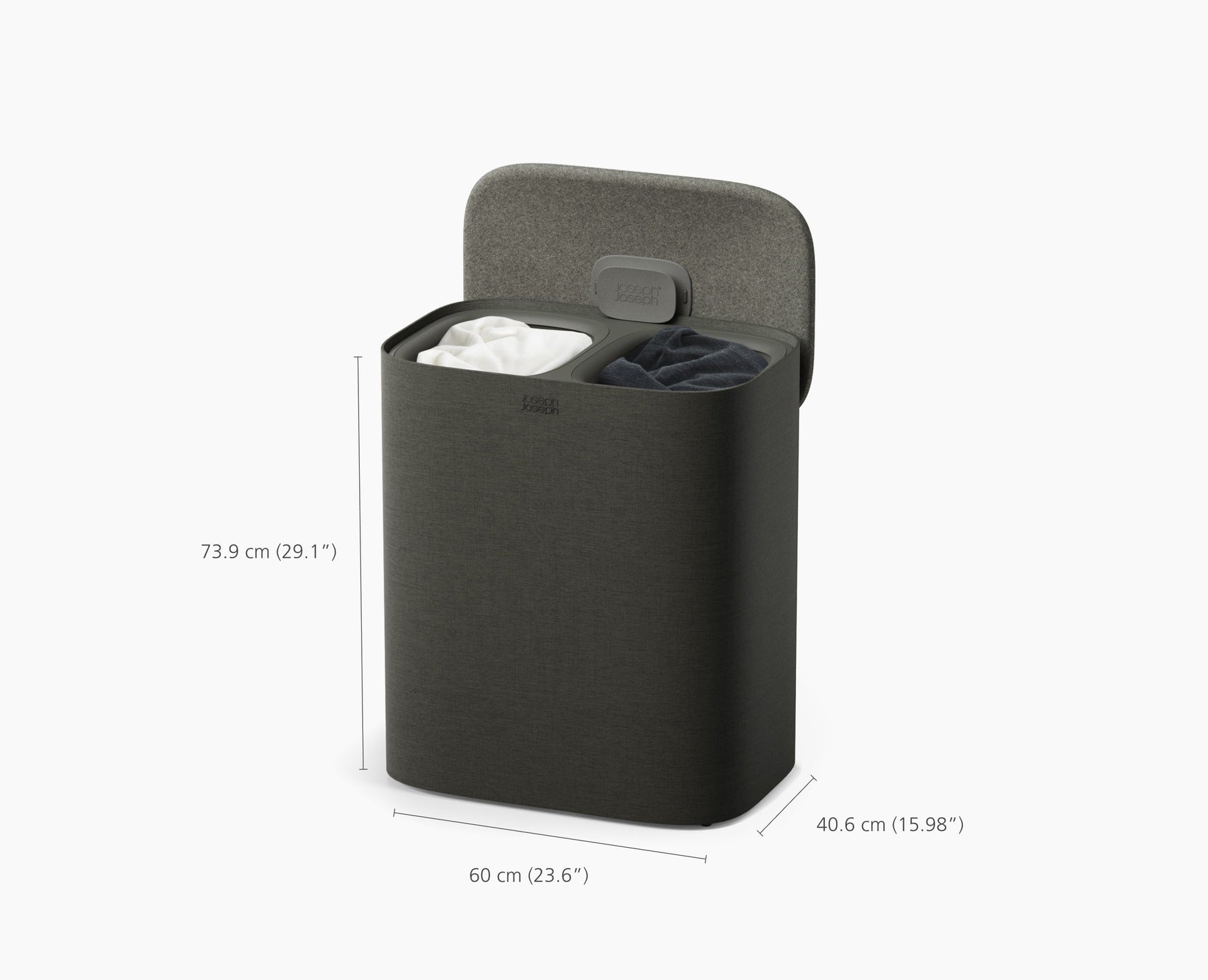 Tota 2 90L Forest Grey Laundry Separation Basket