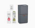 Totem Max 60L Grey Waste &amp; Recycling Bin Starter Set - BU00029 - Image 1